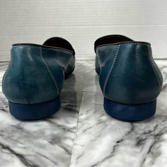 Santos by Carlos Santos blue men’s loafers shoes. Size 9 - Picture 6 of 11